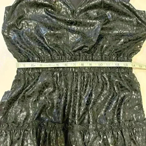 The Impeccable Pig Black Sleeveless Elastic Waist Mini Dress size Small - Picture 5 of 6